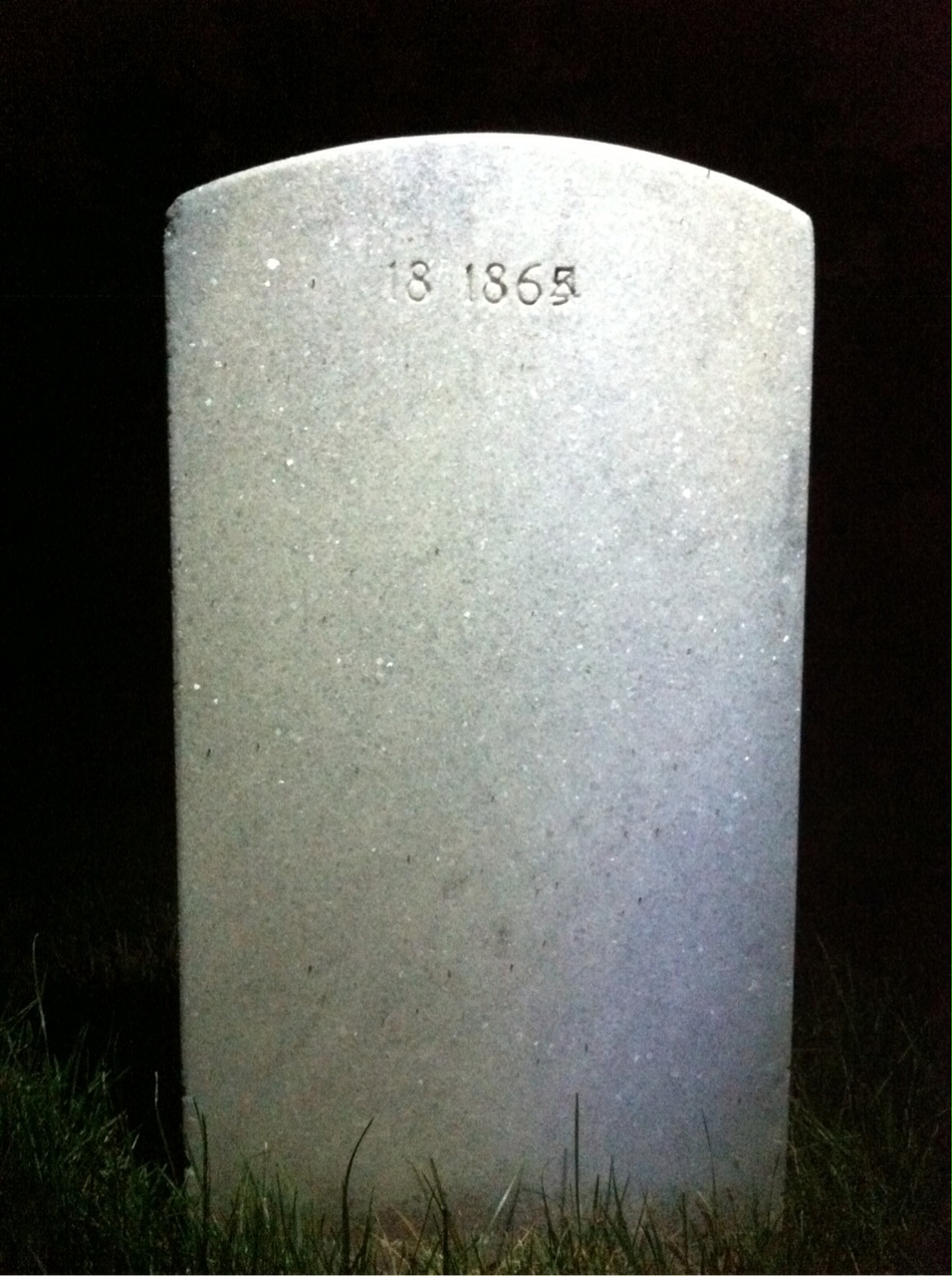 Back of headstone — Henry Mielke