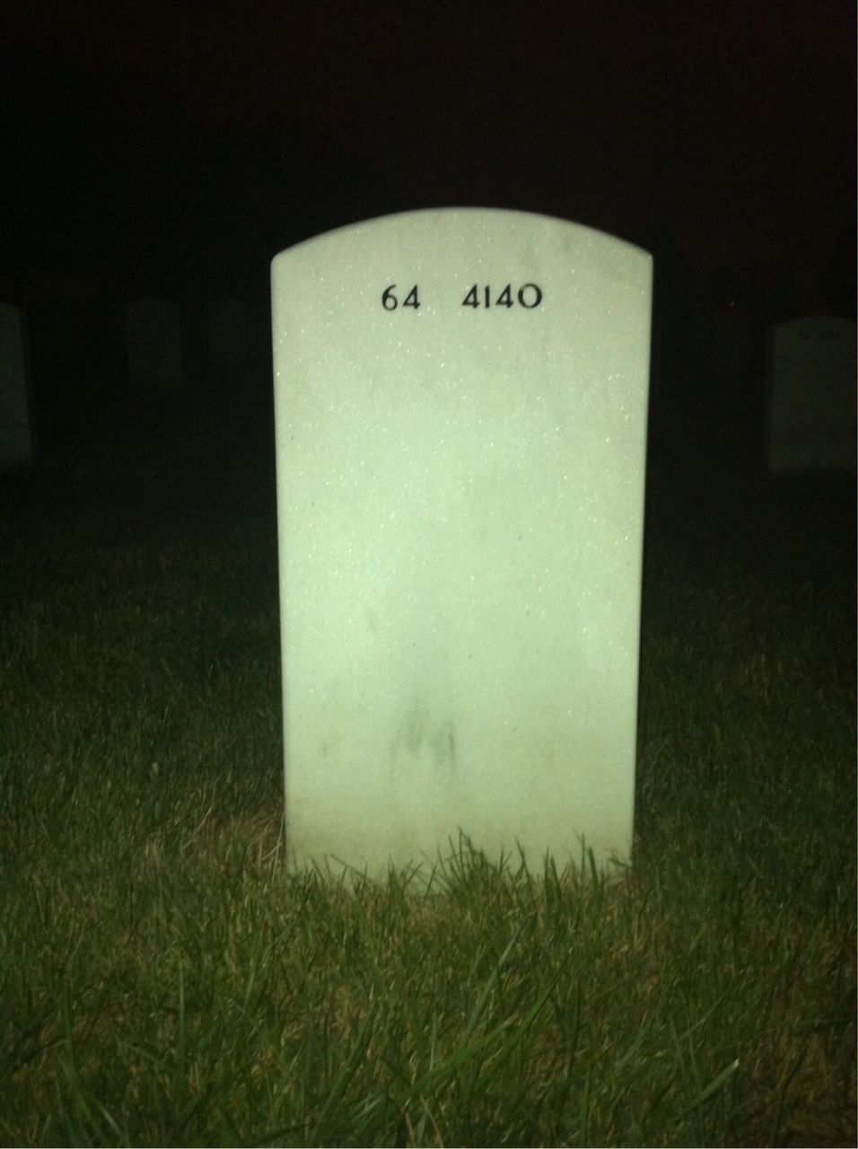 Back of headstone — Robert Litton