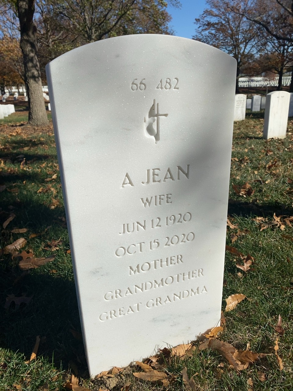 Back of headstone — Benjamin Petrie