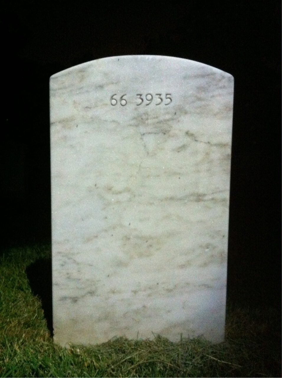 Back of headstone — Roy Moody