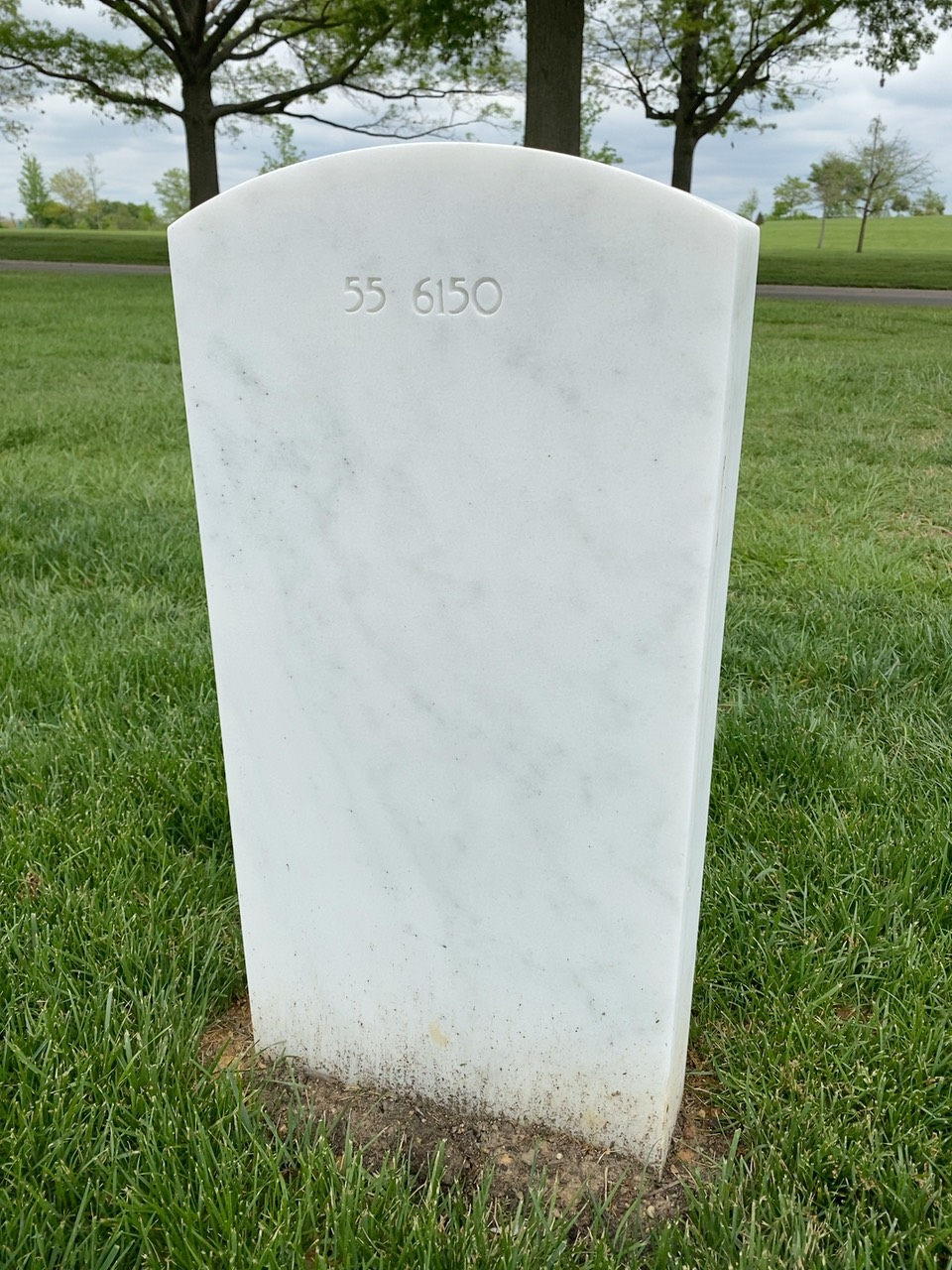 Back of headstone — David Lee Jenney