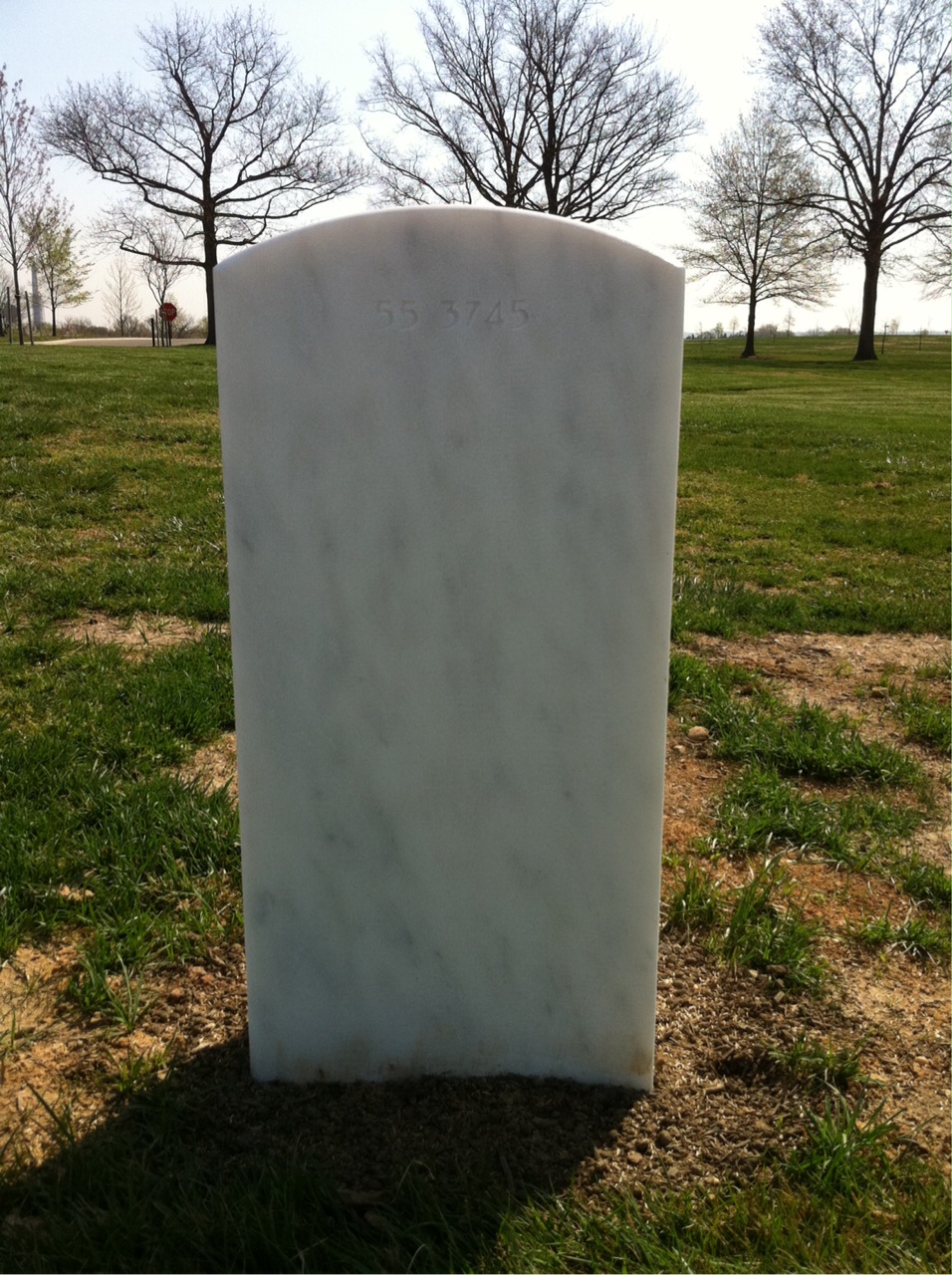 Back of headstone — Robert Collins