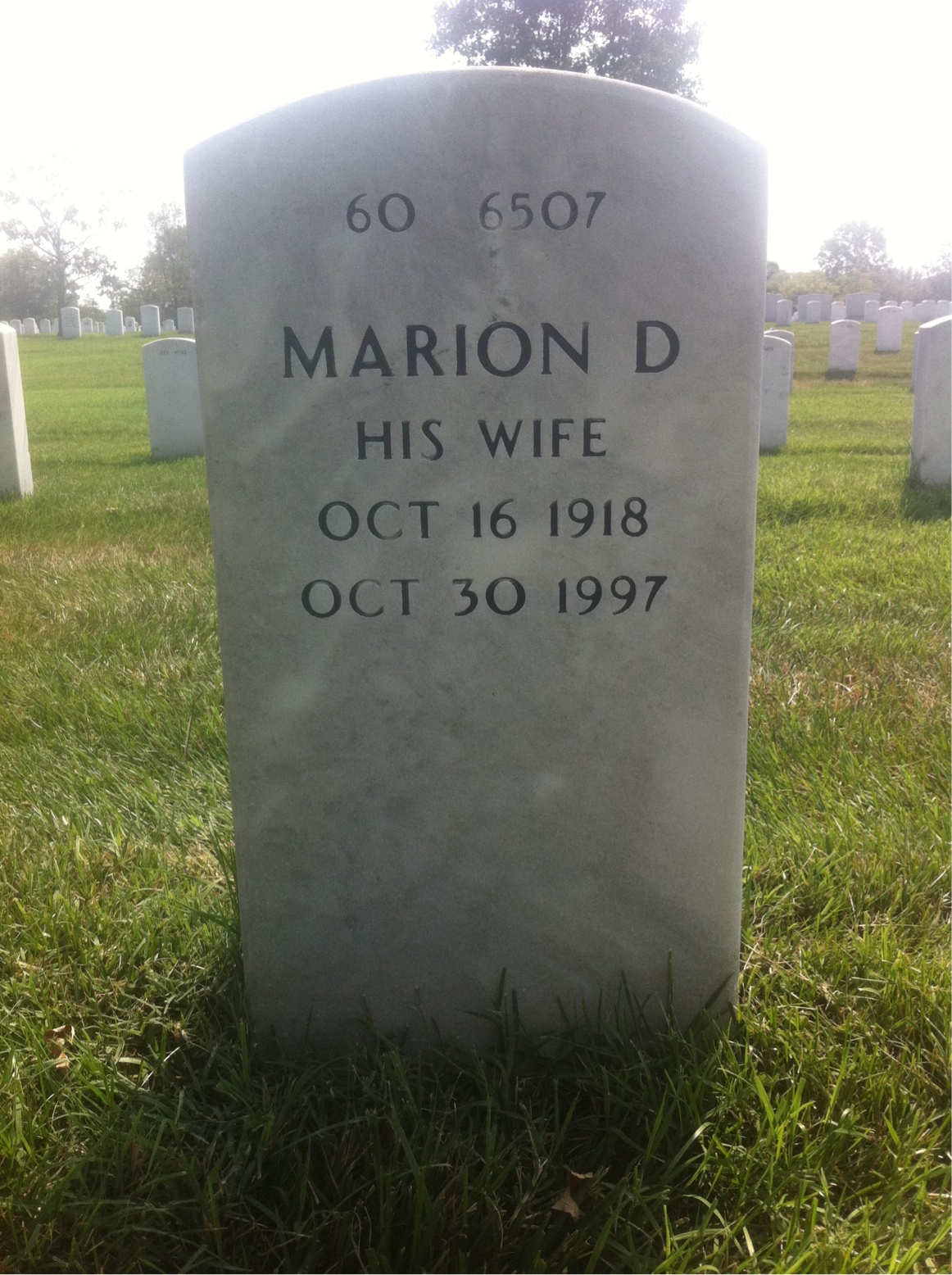 Back of headstone — Frank Abbott