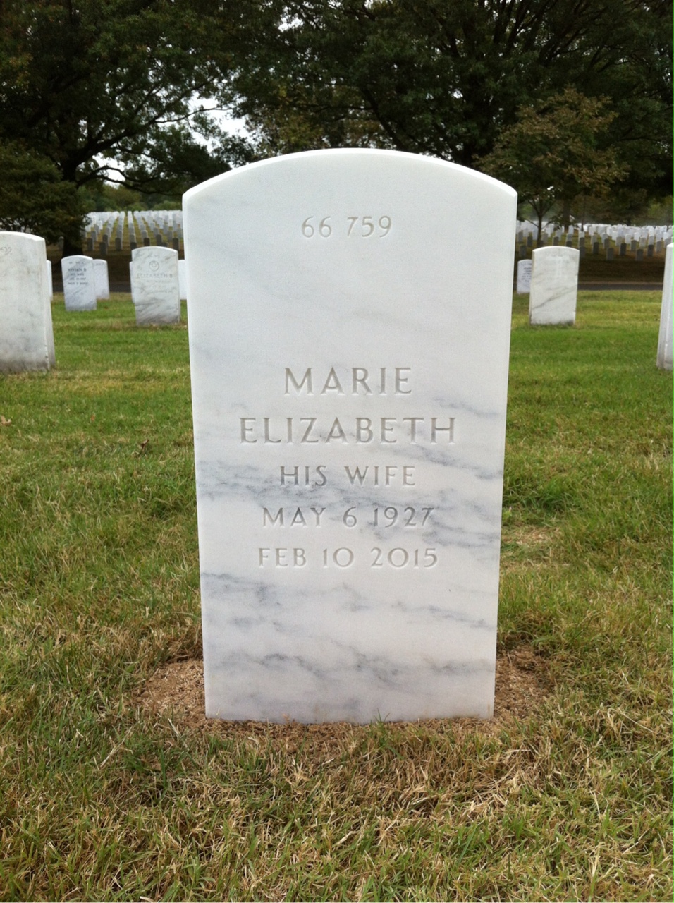 Back of headstone — John Barotti