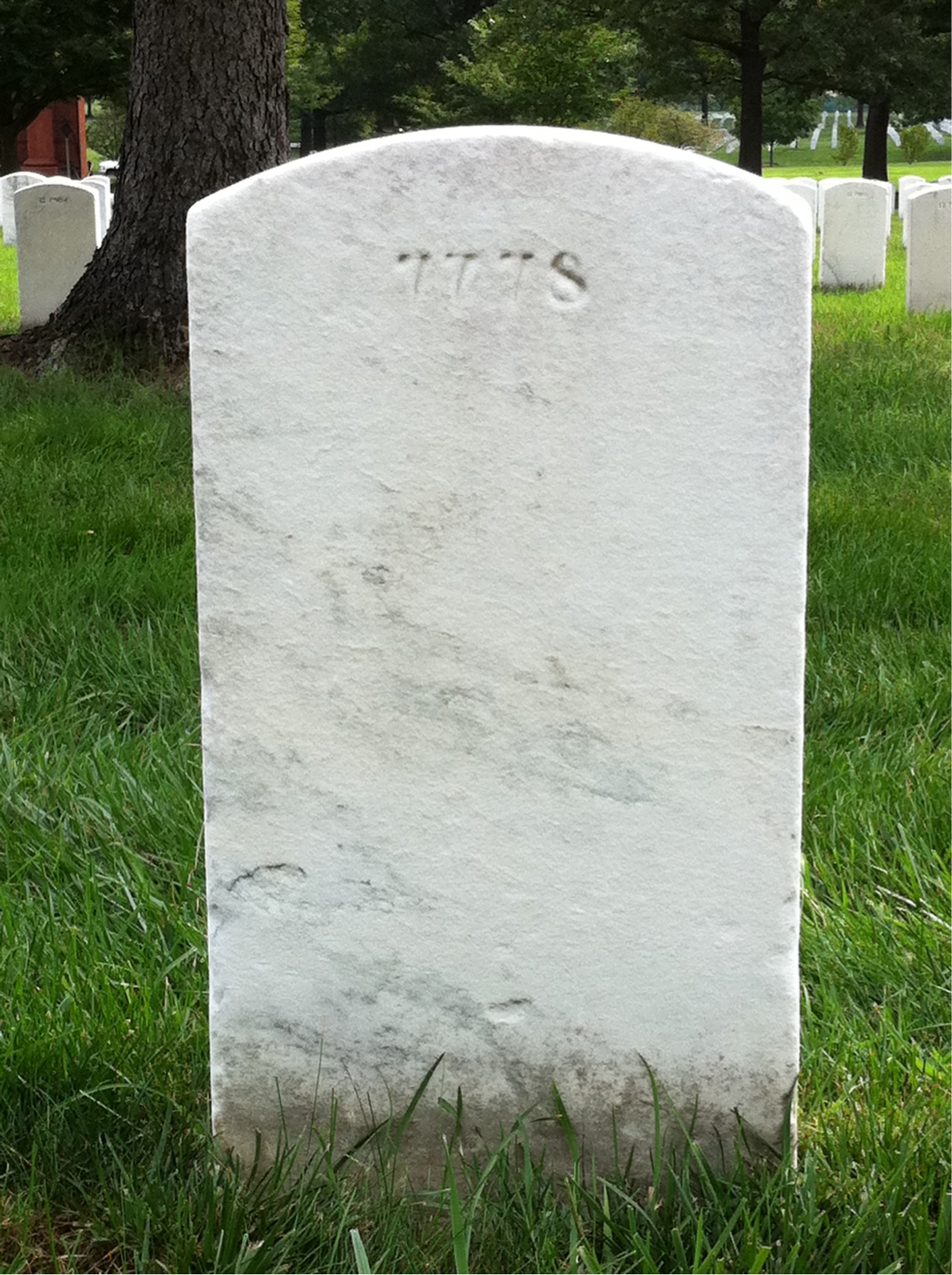 Back of headstone — Malcolm Bigelow