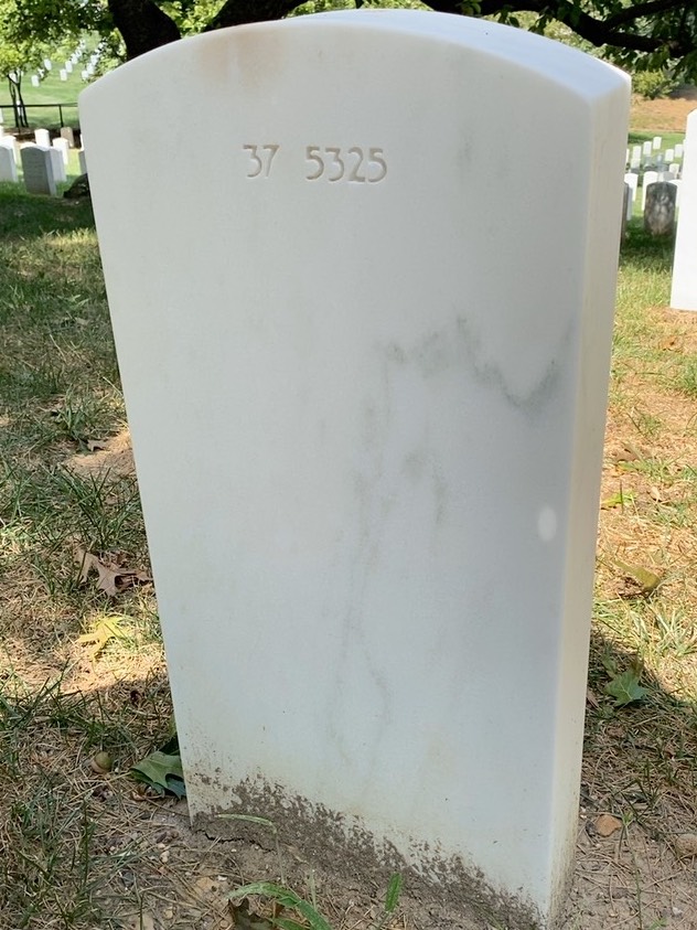 Back of headstone — William Bowen Rood