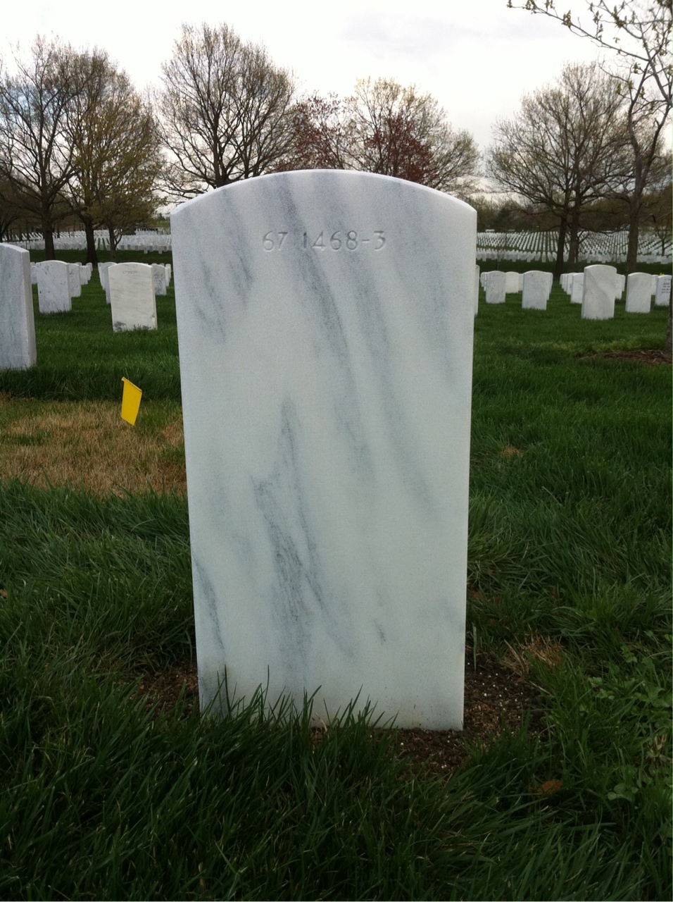 Back of headstone — Jack Murphy
