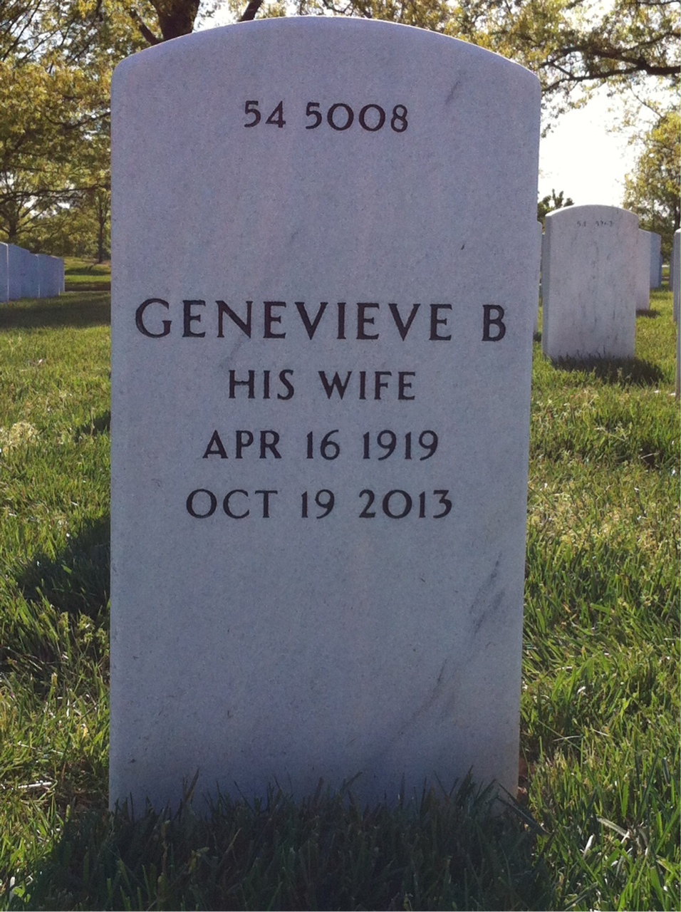 Back of headstone — Edward Carmick