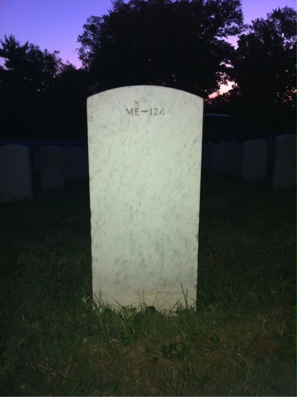 Back of headstone — Robert Mulrooney
