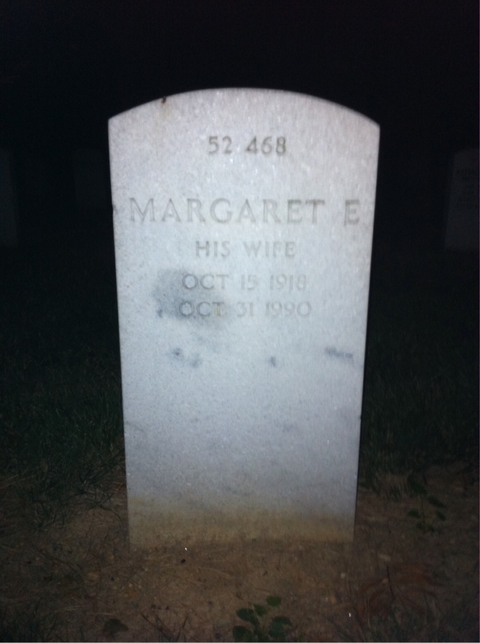 Back of headstone — John Mcintosh
