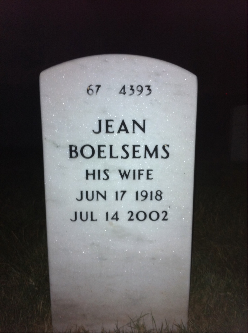 Back of headstone — Homer Conrad