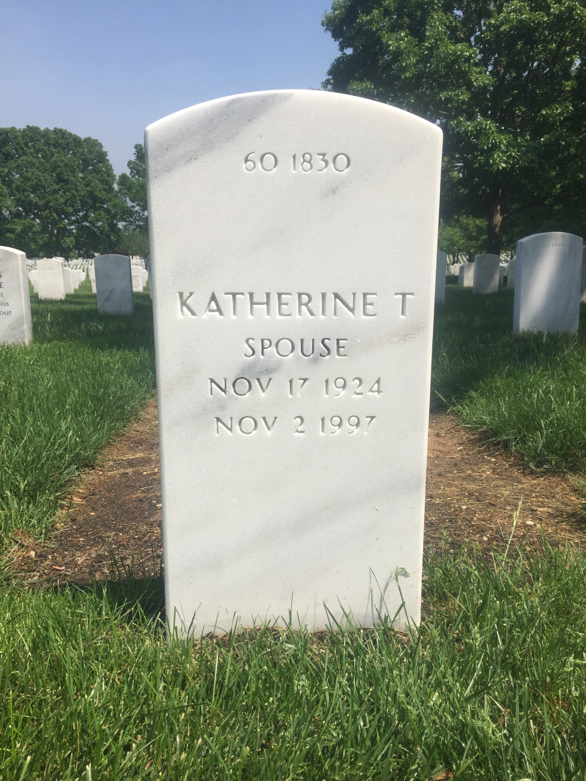 Back of headstone — William Bryce