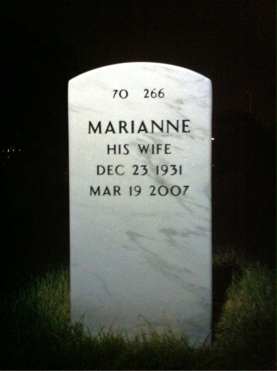 Back of headstone — Daniel Boyd