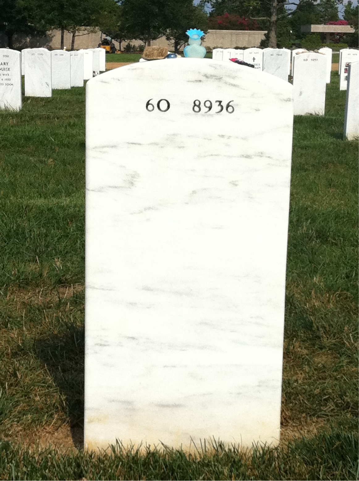 Back of headstone — Jeffrey Garber