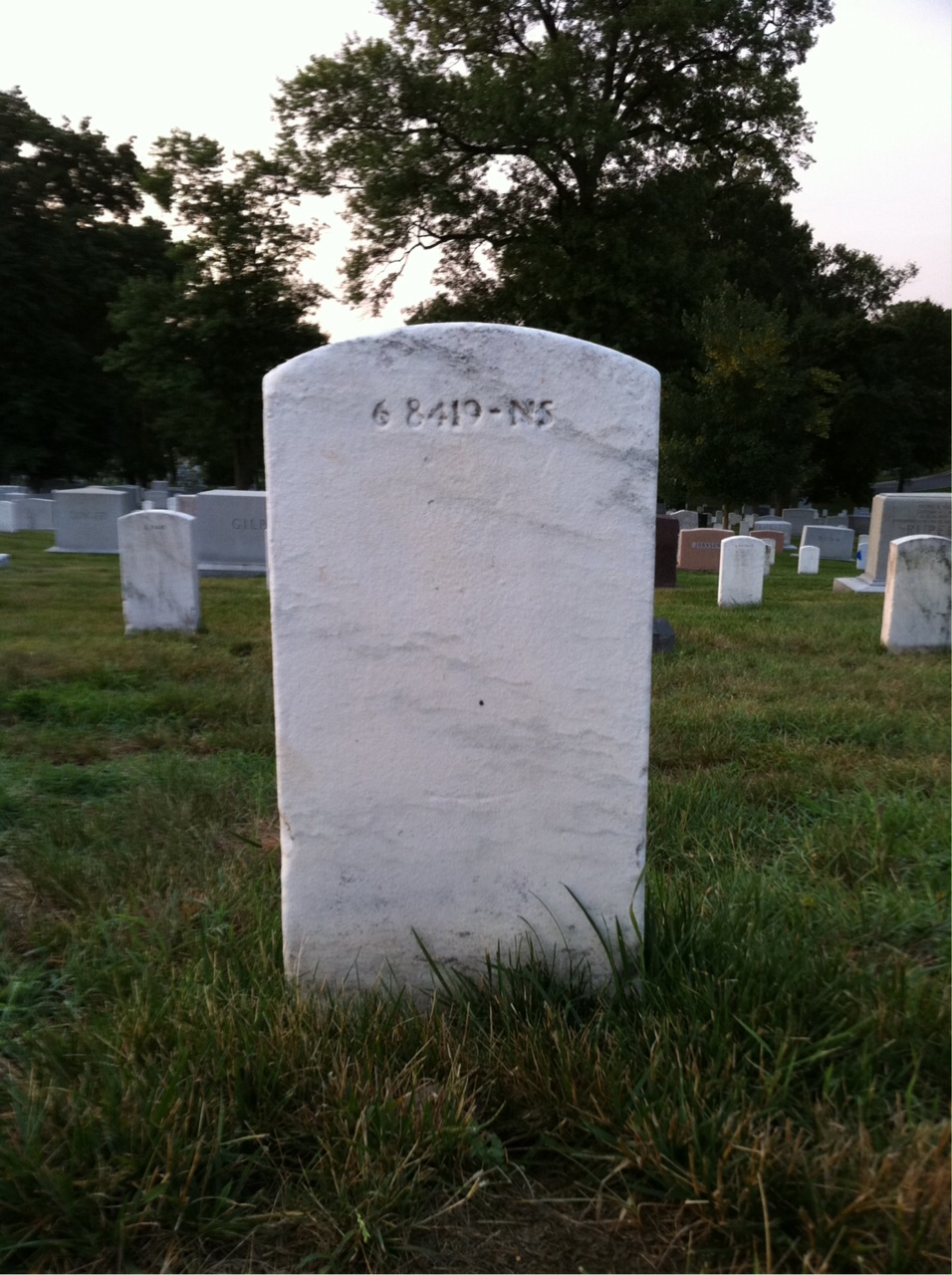 Back of headstone — Adele Alford