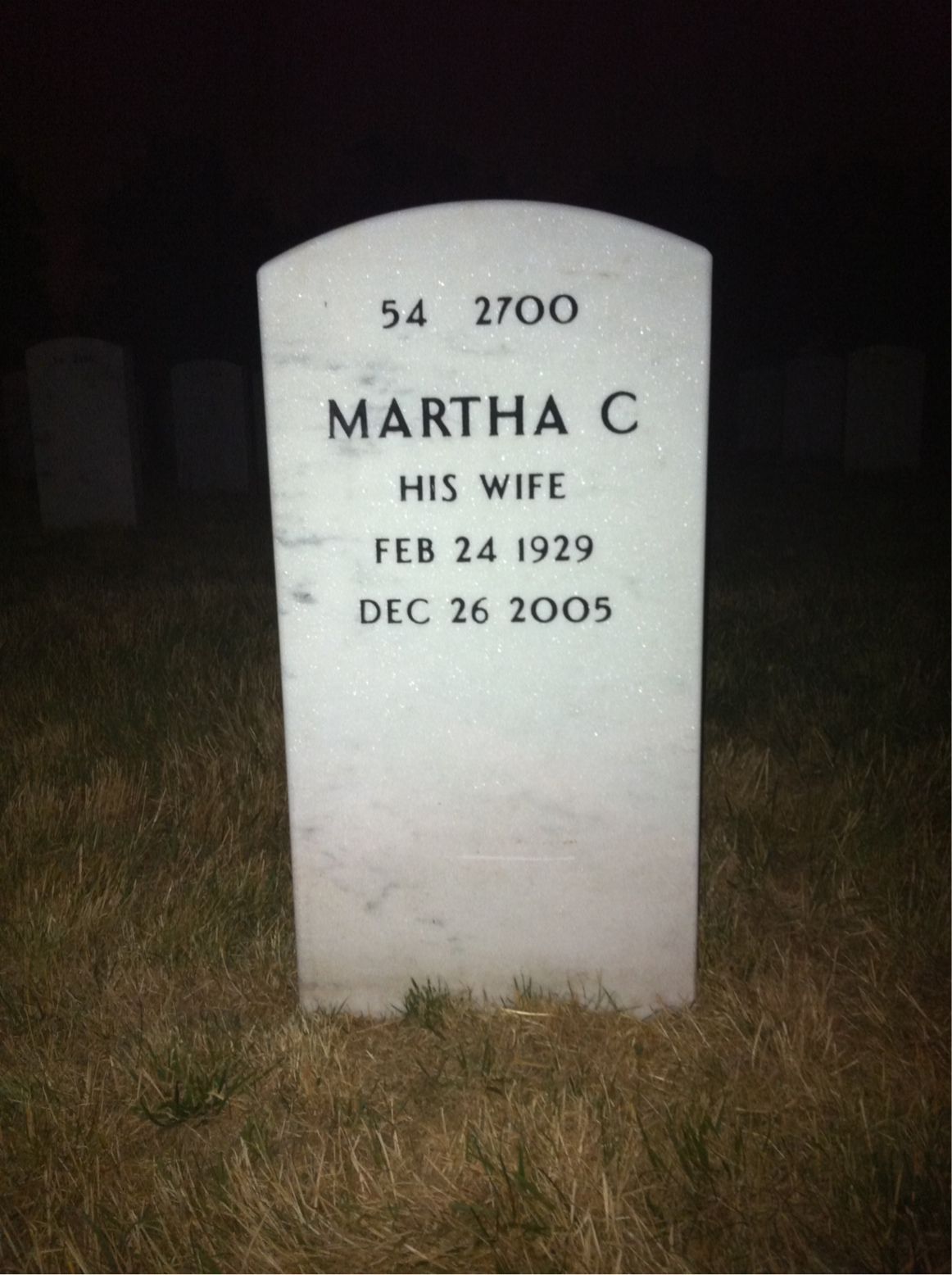 Back of headstone — Harold Coulson