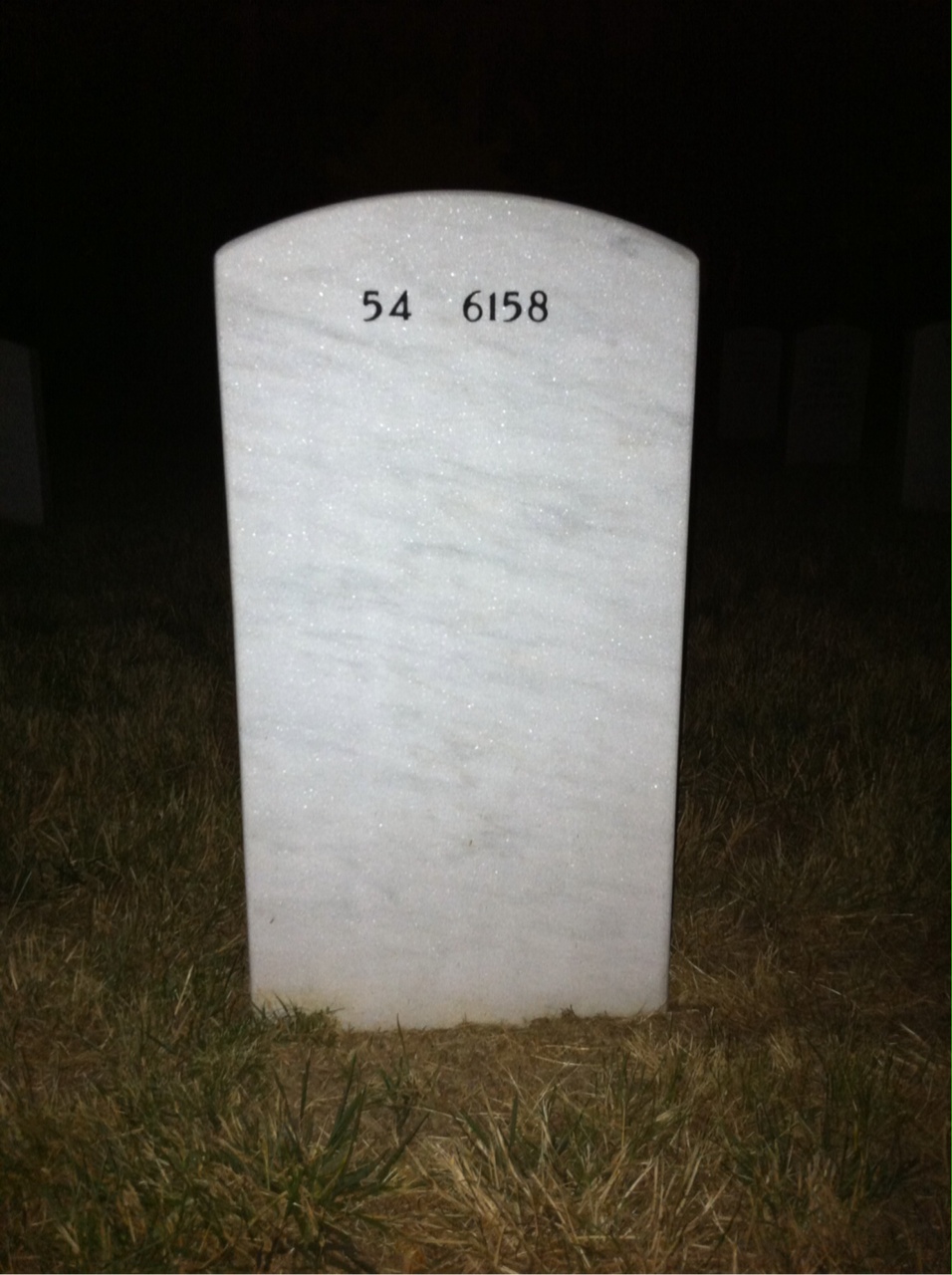 Back of headstone — Frederick Gawlas