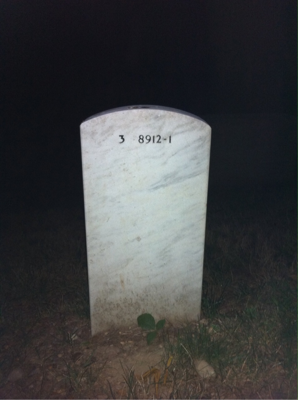 Back of headstone — George England
