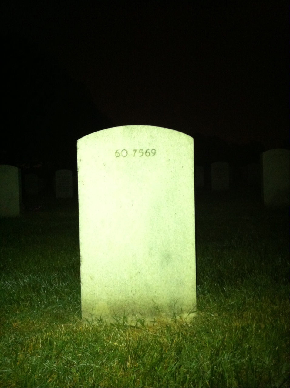Back of headstone — Robert Mcnamara