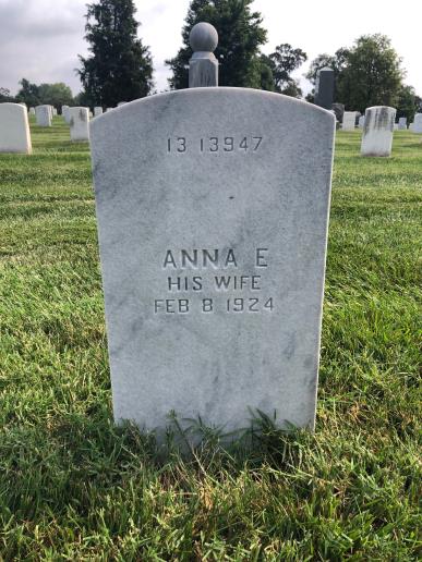 Back of headstone — Ransom Ball