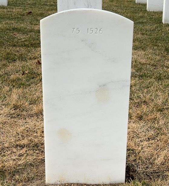 Back of headstone — Joel Mckean