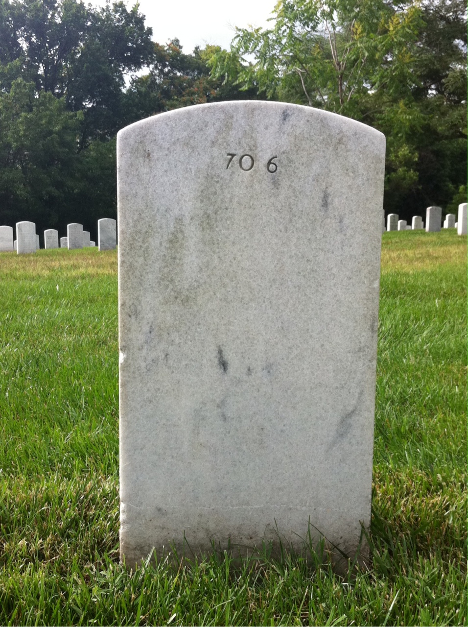Back of headstone — William Bud Brown