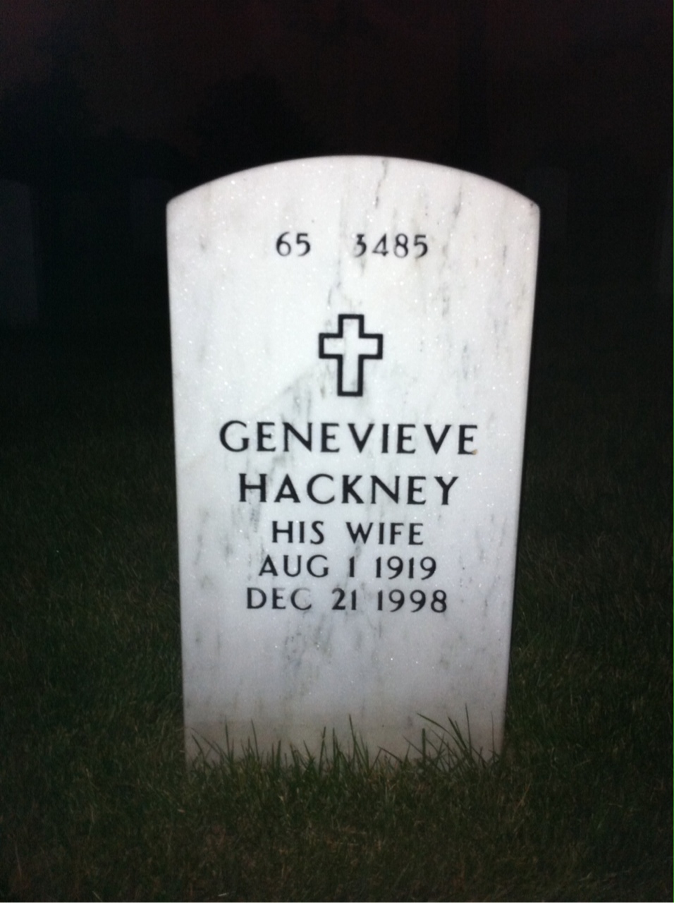 Back of headstone — Paul Wohl