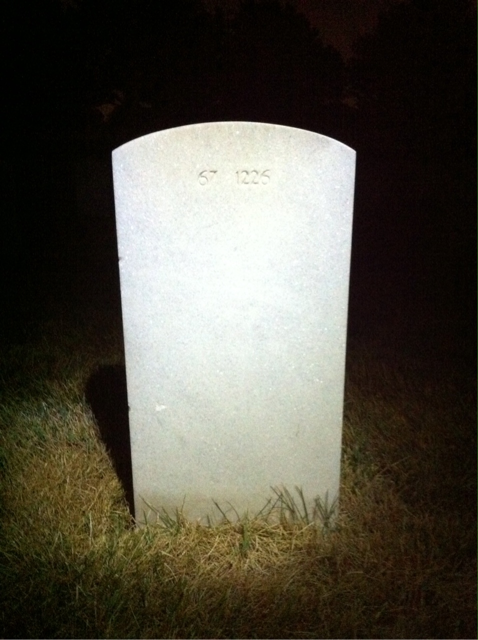 Back of headstone — Walter Mosakowski