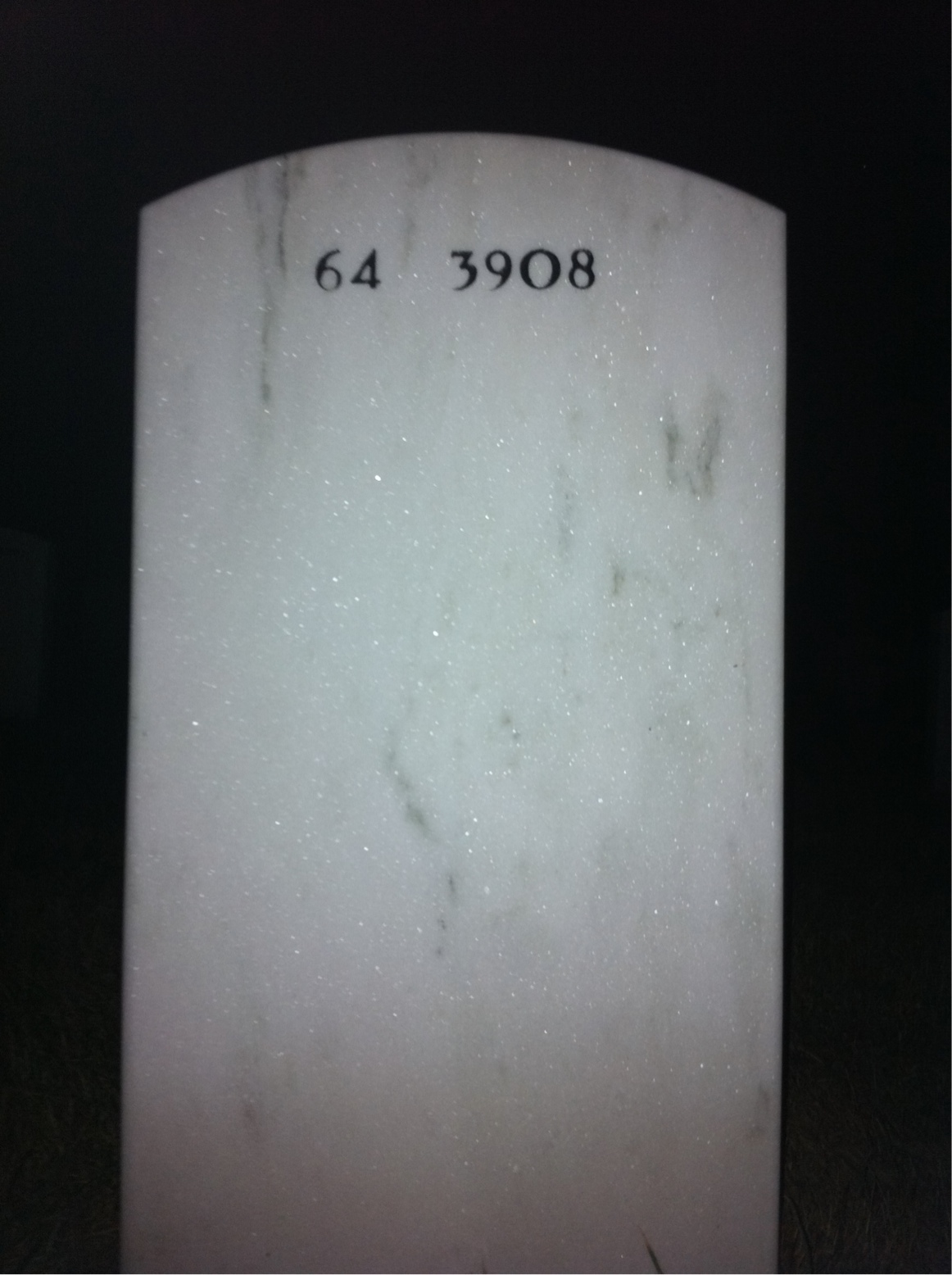 Back of headstone — Robert Horn