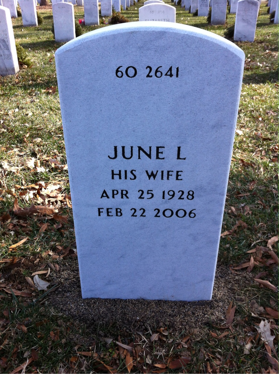 Back of headstone — John Harrington