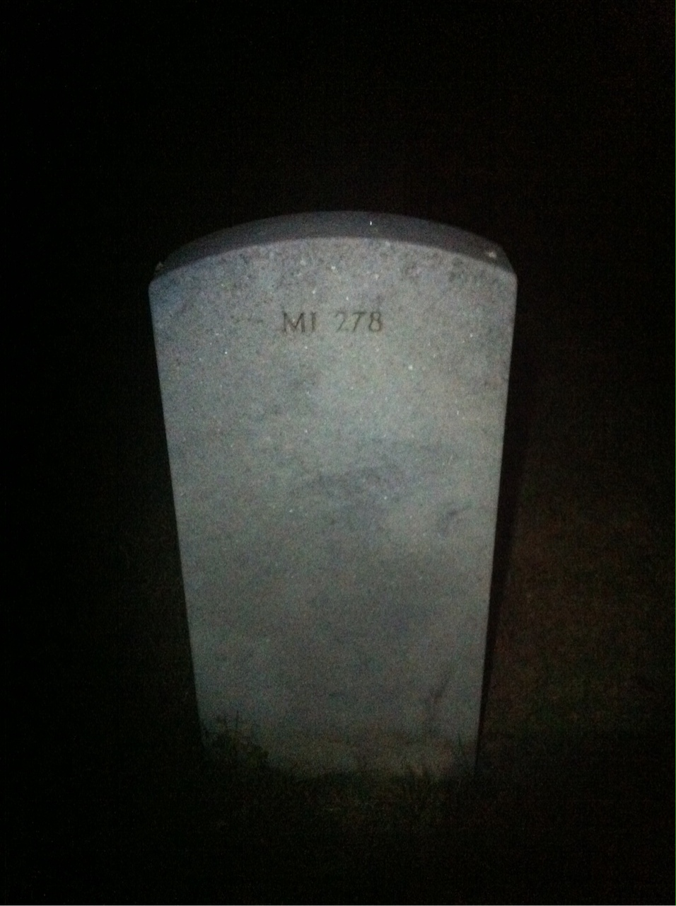 Back of headstone — Donald Allan
