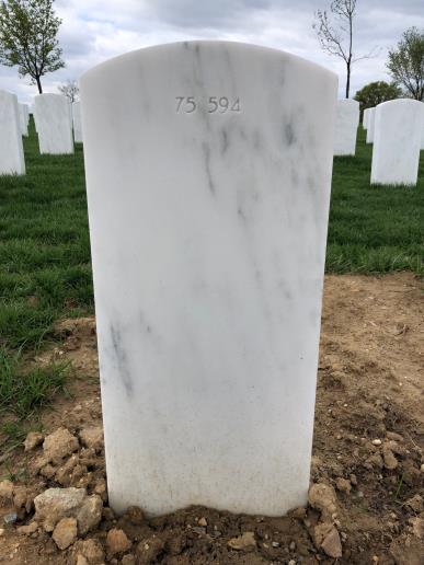 Back of headstone — Valentin Novikov