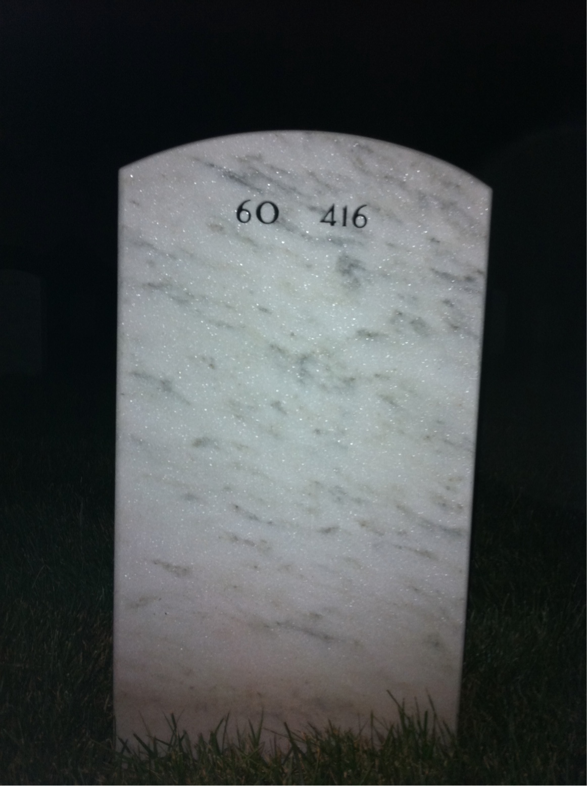 Back of headstone — Thomas Langhorne