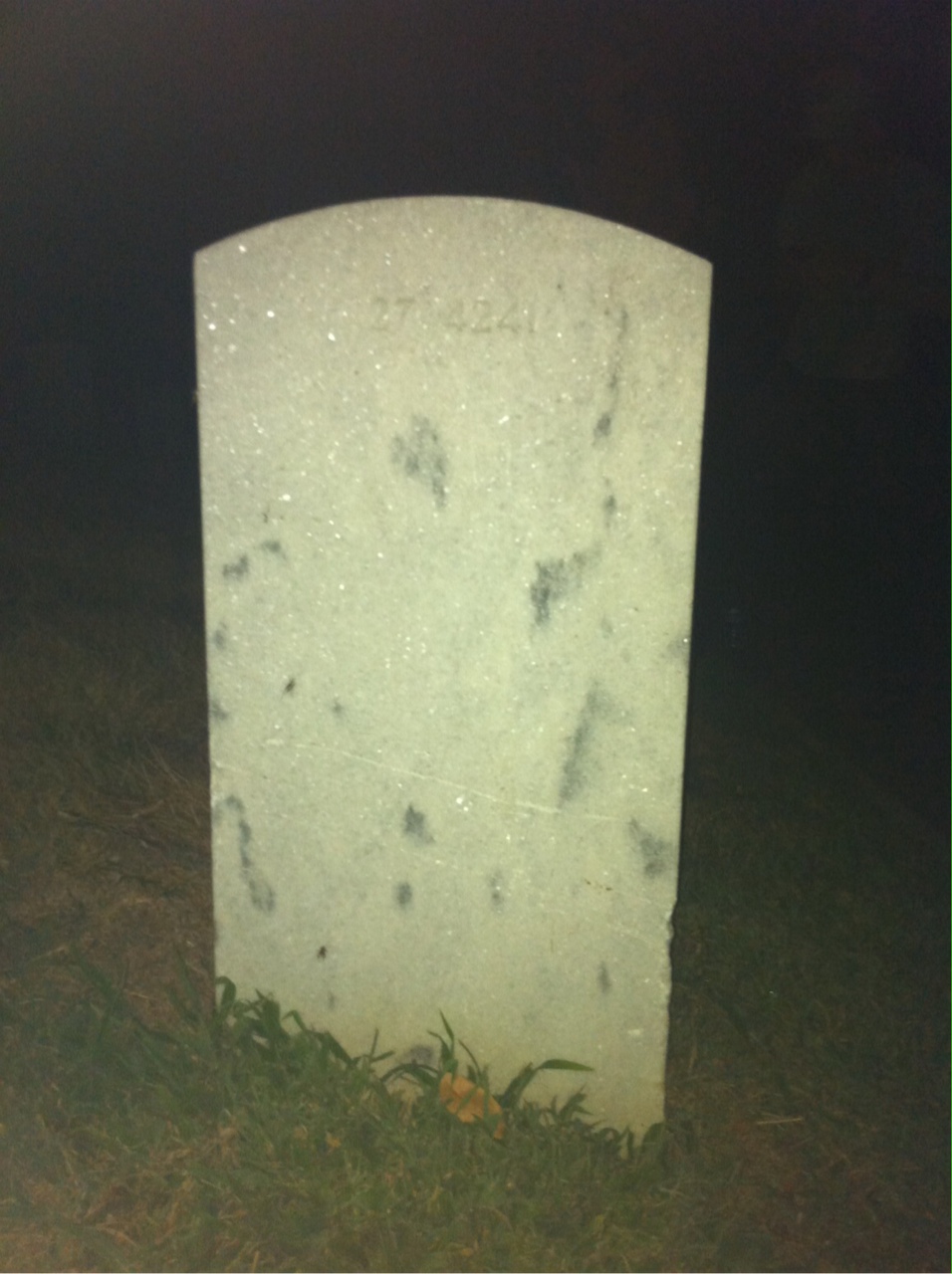 Back of headstone — Catherine Bentley