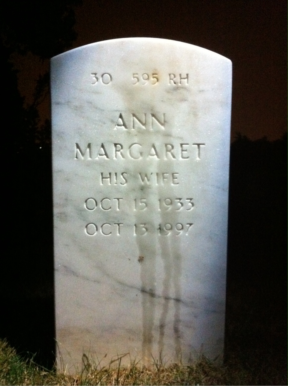 Back of headstone — John Madigan