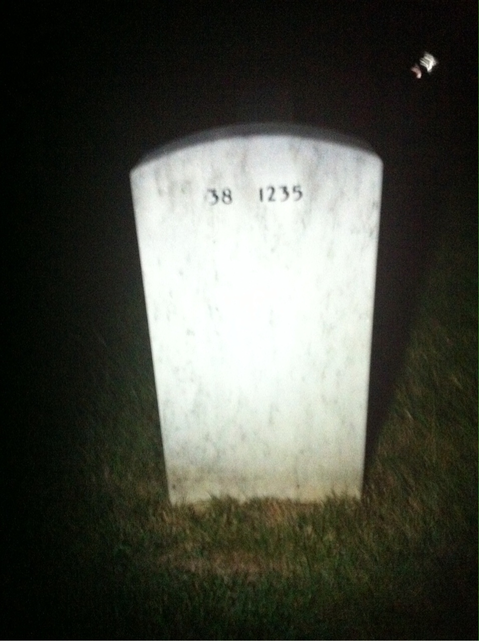 Back of headstone — Robert Orpiano