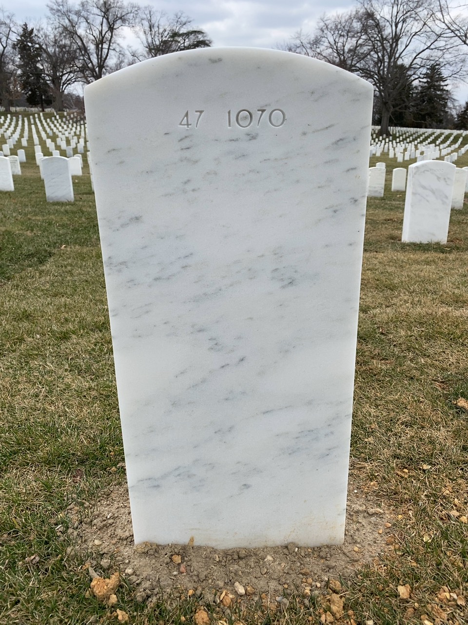 Back of headstone — Thomas Gregg Farnsworth