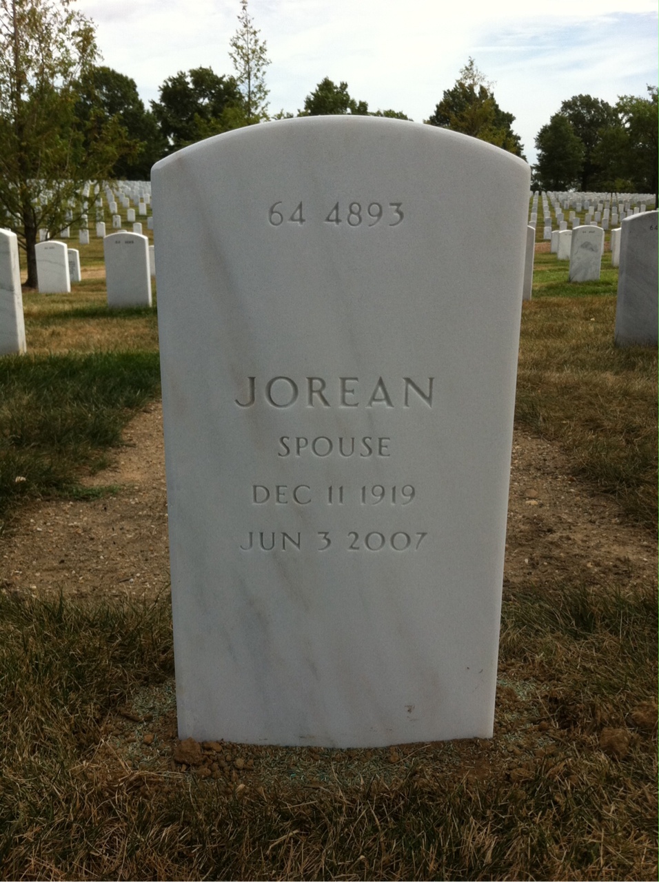 Back of headstone — Richard Mccoy