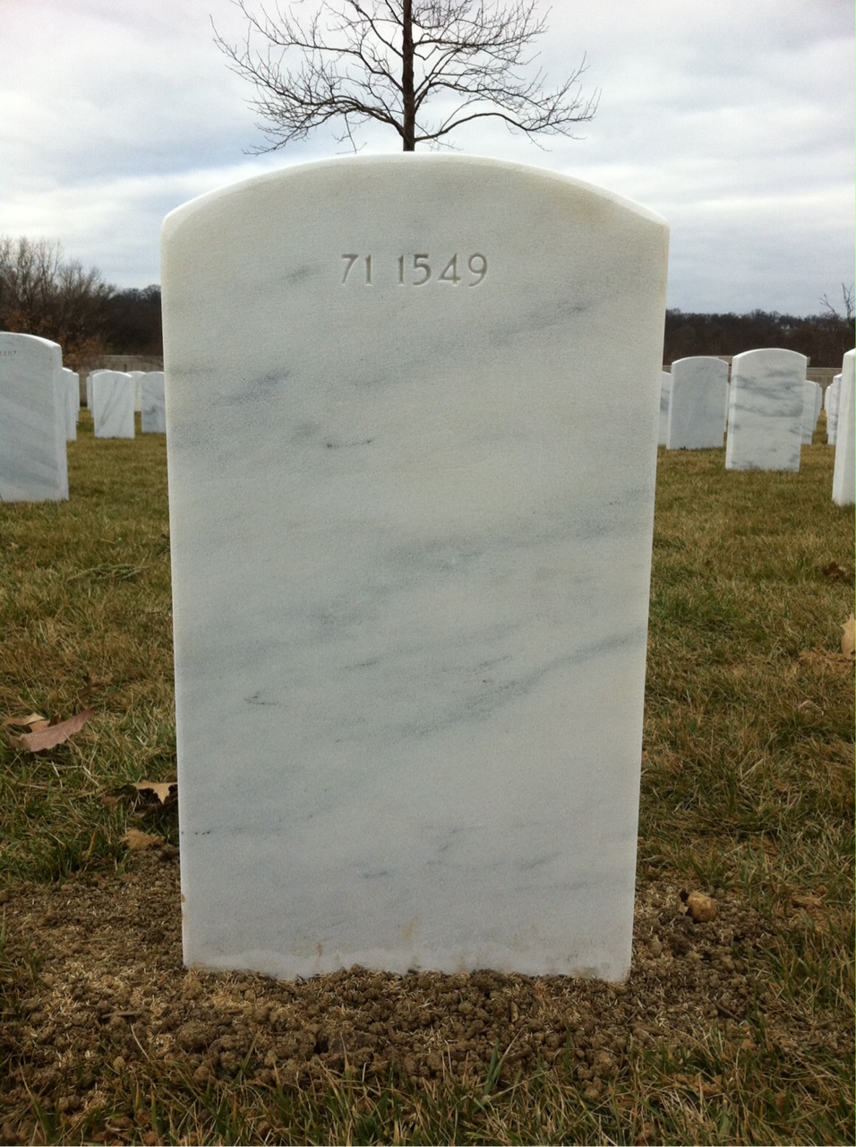 Back of headstone — Thomas Christopher Simms