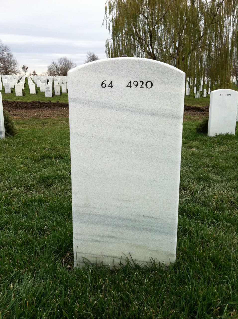 Back of headstone — Melvin Meltzer
