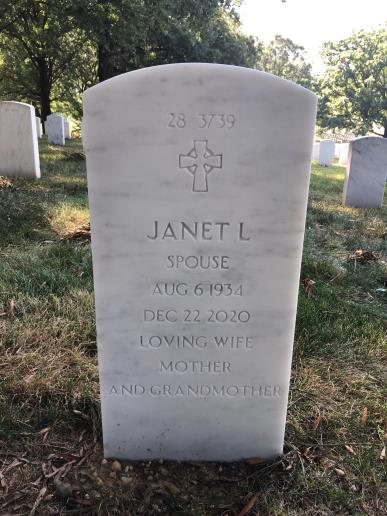 Back of headstone — William Leon Weihl