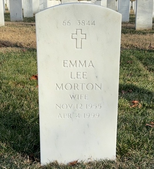 Back of headstone — Kenneth Morton