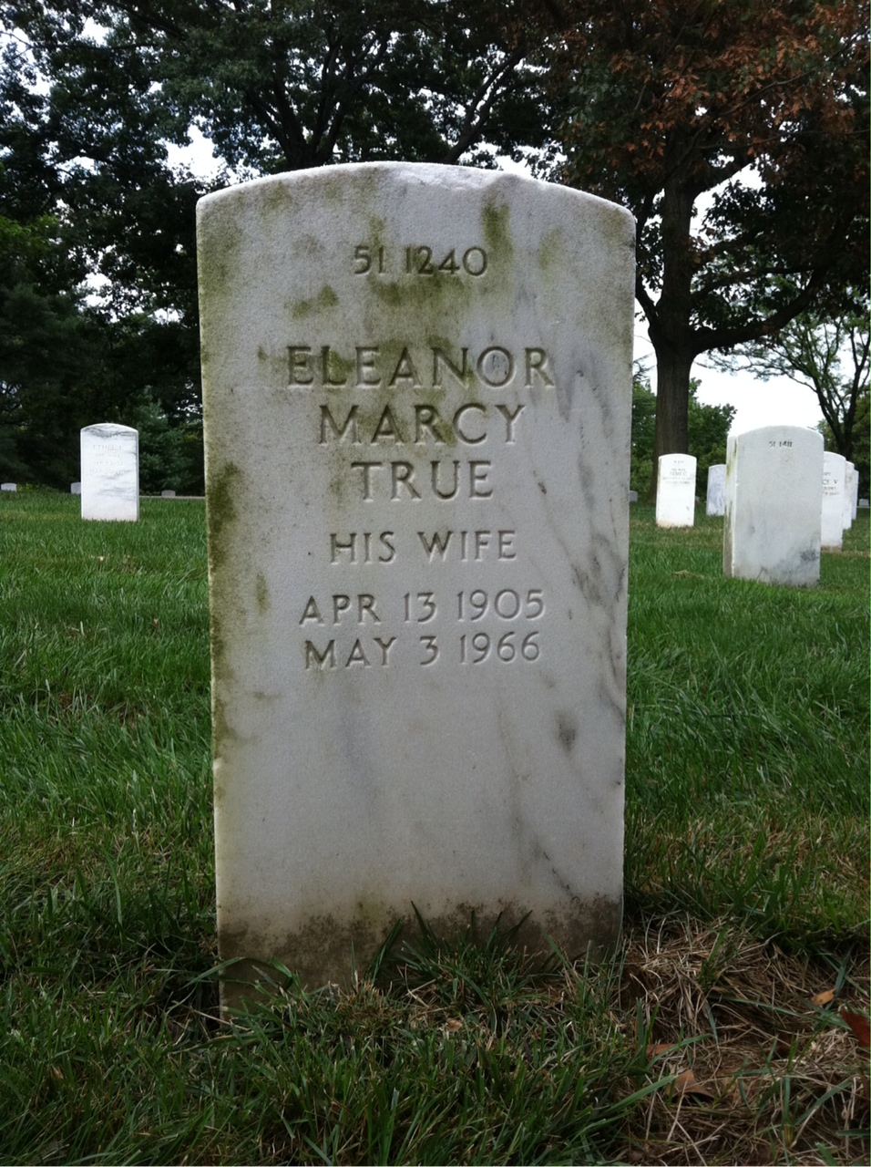 Back of headstone — Franklin E Jordan