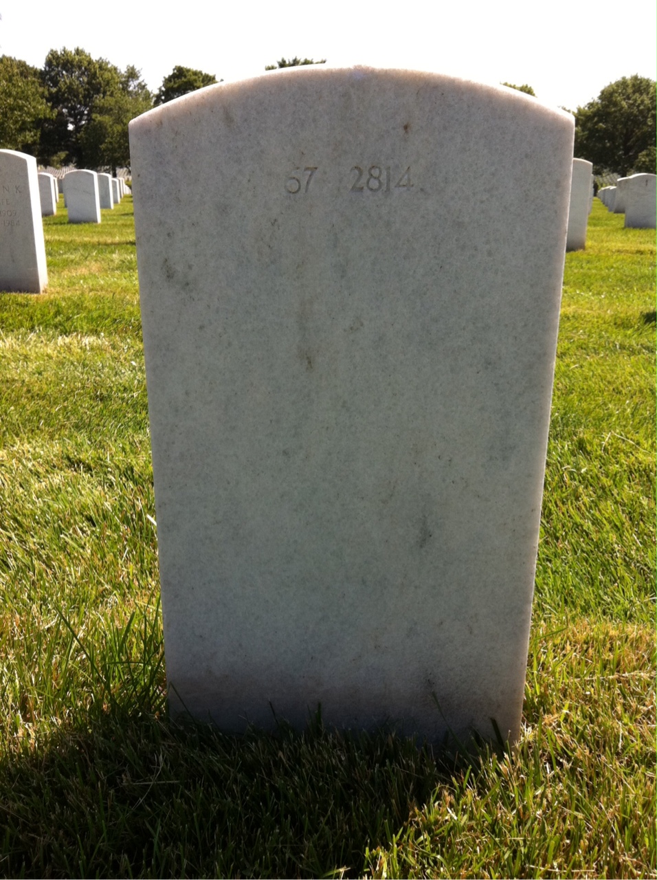 Back of headstone — Thomas Edward Durham