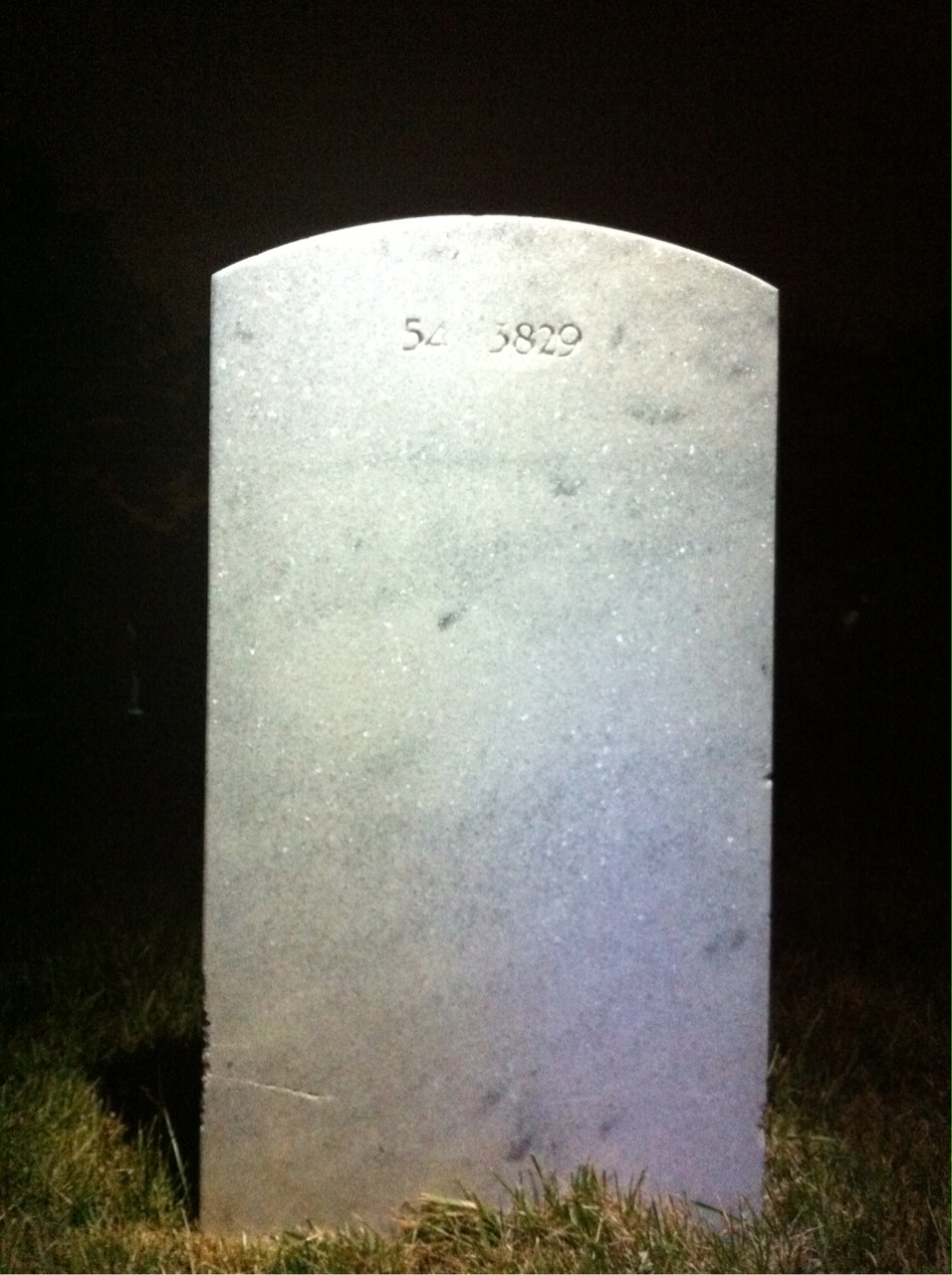 Back of headstone — James Murphy