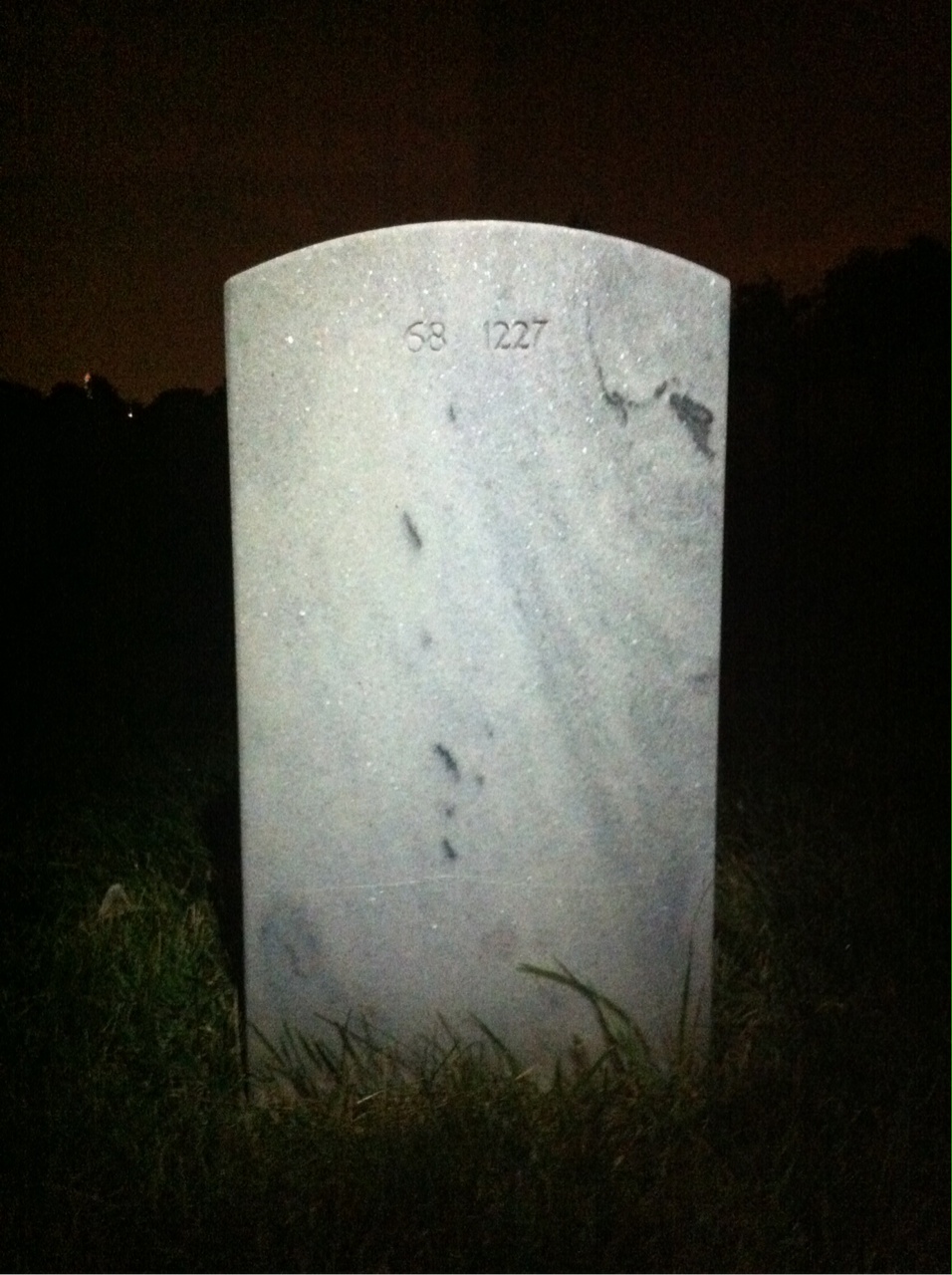 Back of headstone — Hermelina Aguilar
