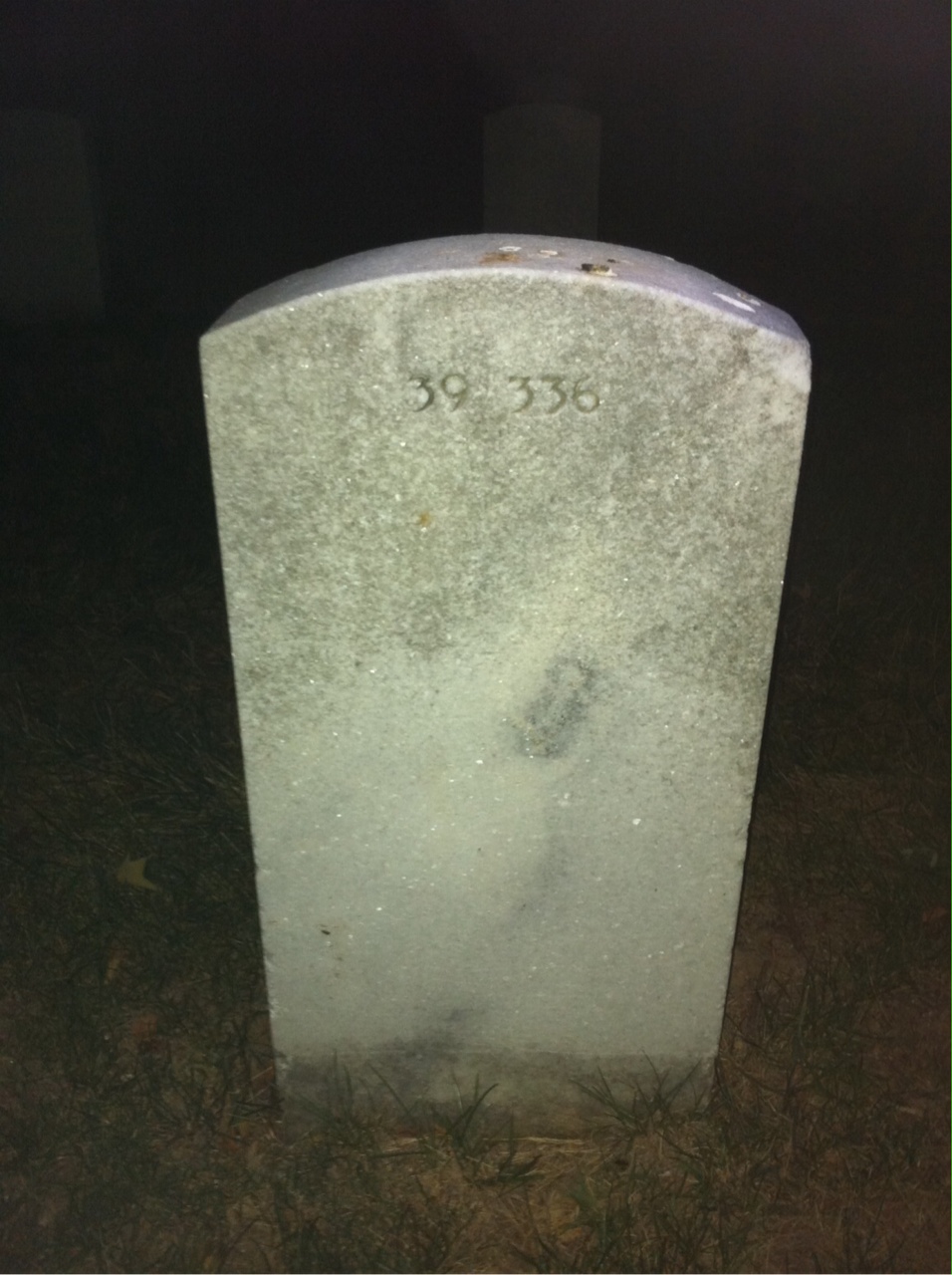 Back of headstone — Edward Morrissey