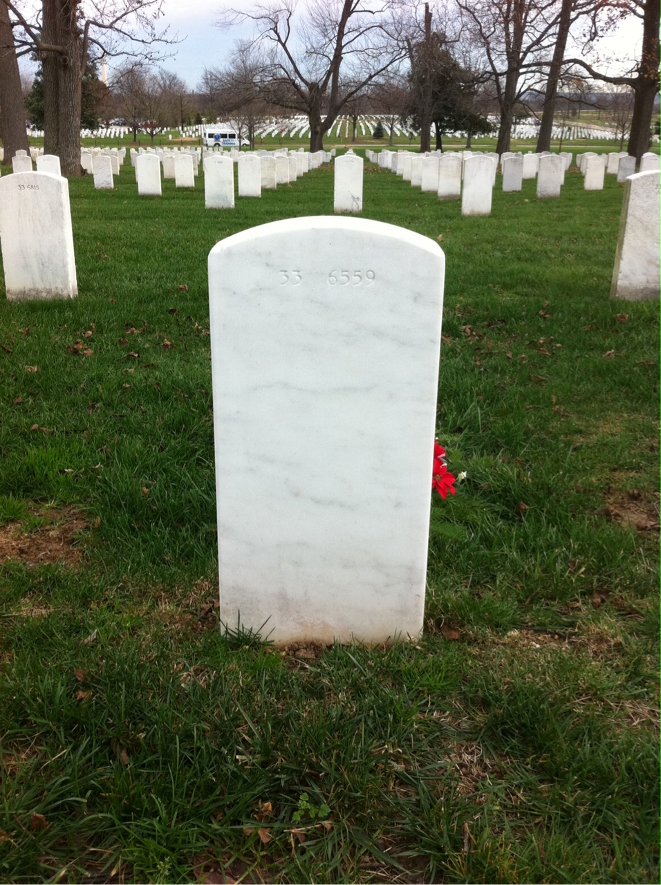 Back of headstone — Robert Moreland