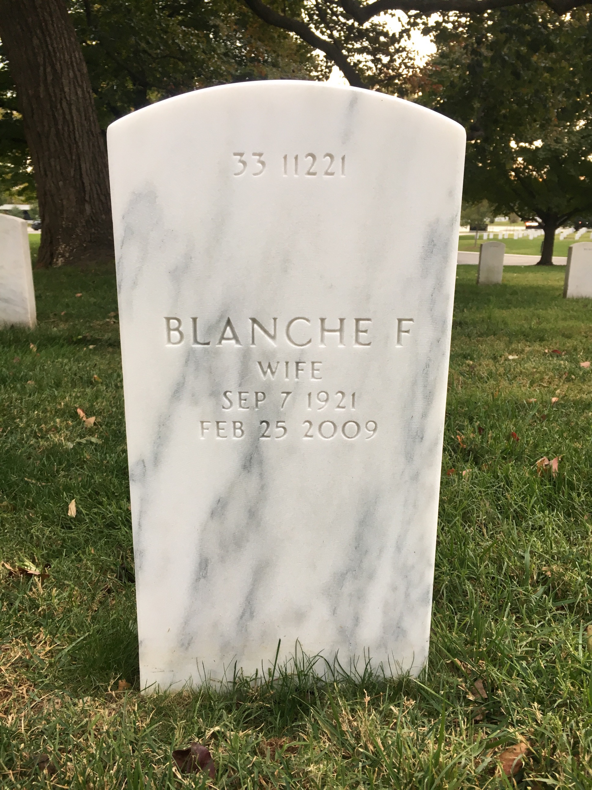 Back of headstone — Andrew O'Connor