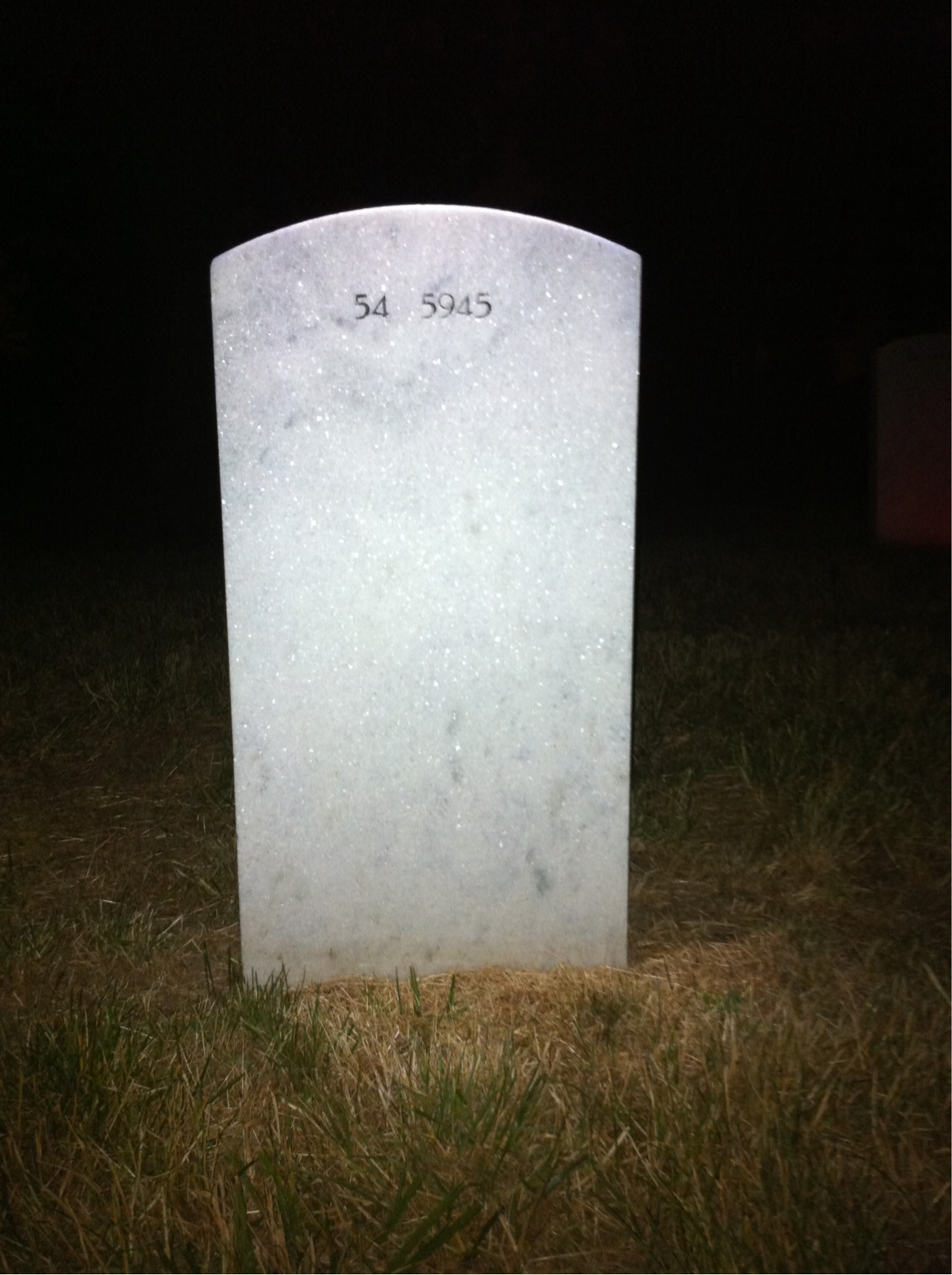 Back of headstone — Frank Zachar